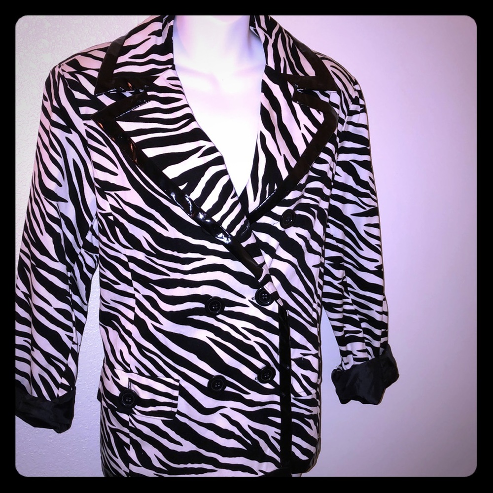 Dana Taylor Zebra Print Jacket